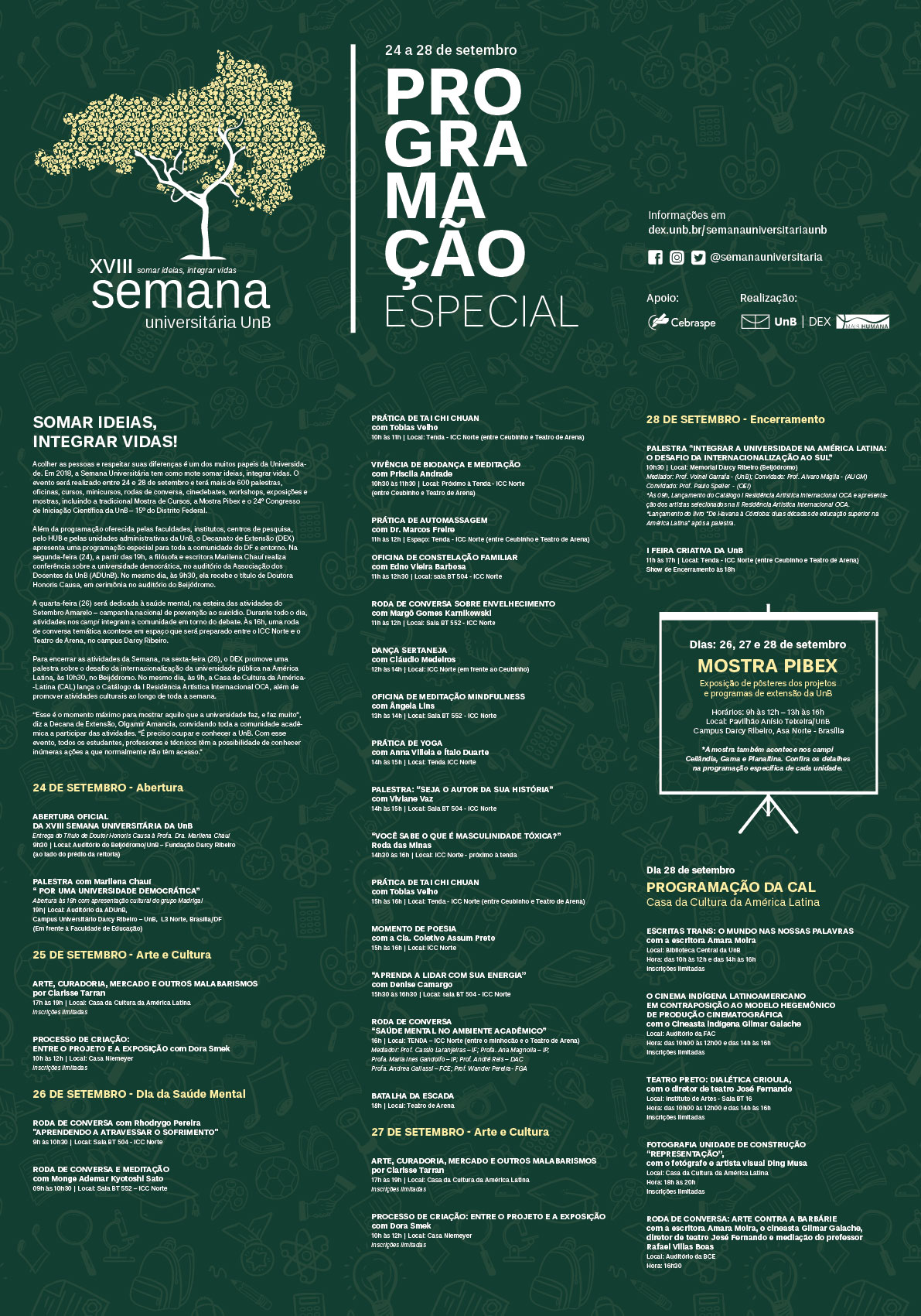 PROGRAMAÇÃO ESPECIAL SEMANA 2018 A31